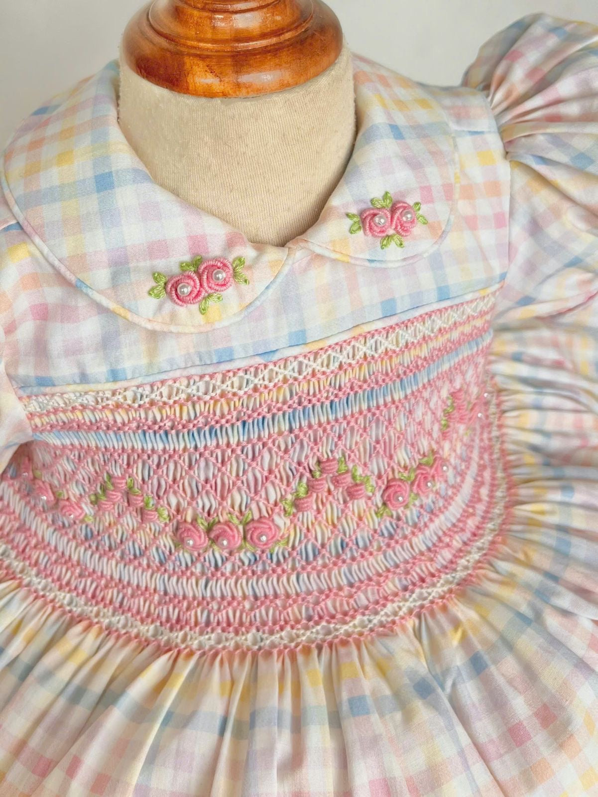 The Rosalie Pastel Smocked Dress