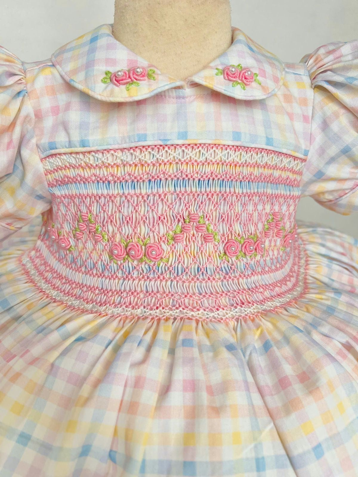 The Rosalie Pastel Smocked Dress