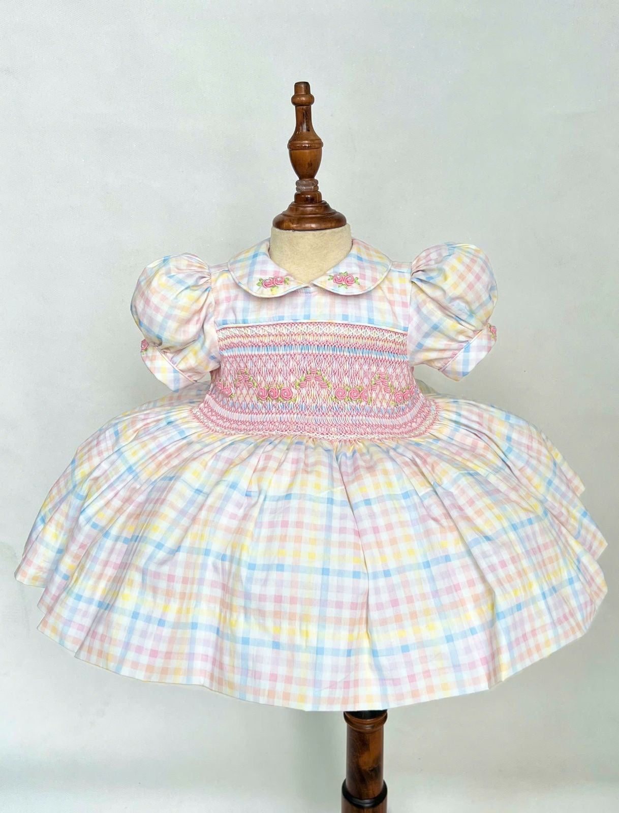 The Rosalie Pastel Smocked Dress
