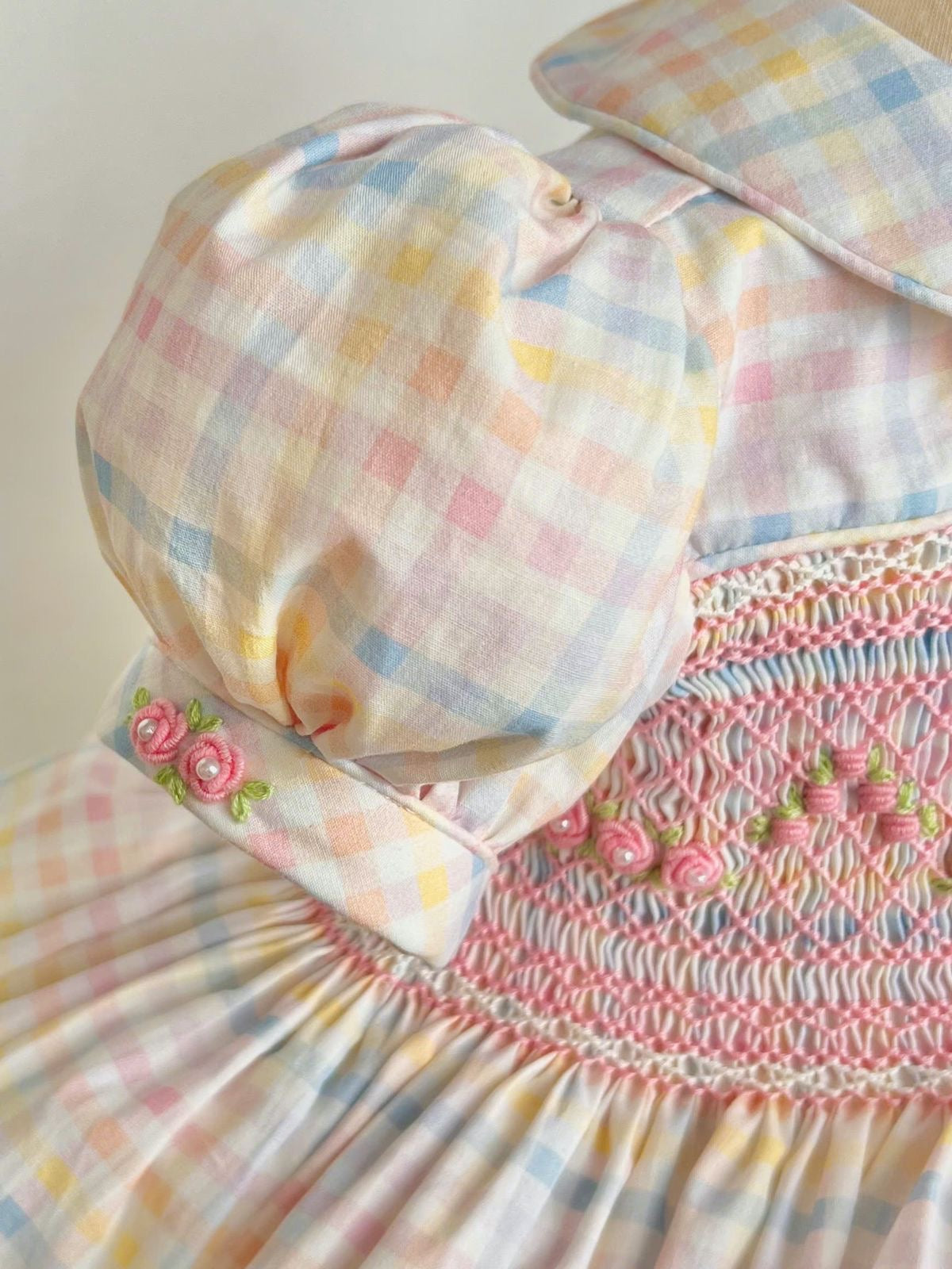 The Rosalie Pastel Smocked Dress